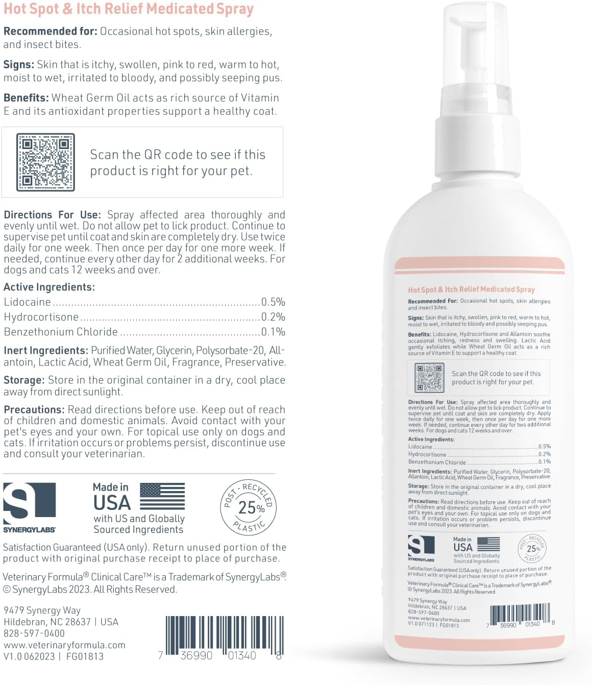 Veterinary Formula Clinical Care Hot Spot & Itch Relief Spray, 8 fl oz