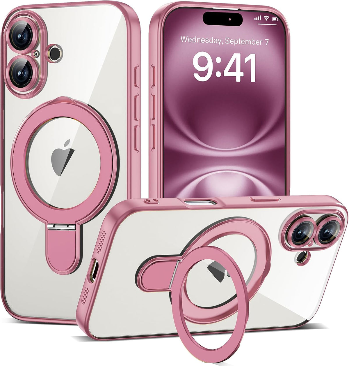 Marble Pattern Case for iPhone 11 with Stand 6.1",M-Purple