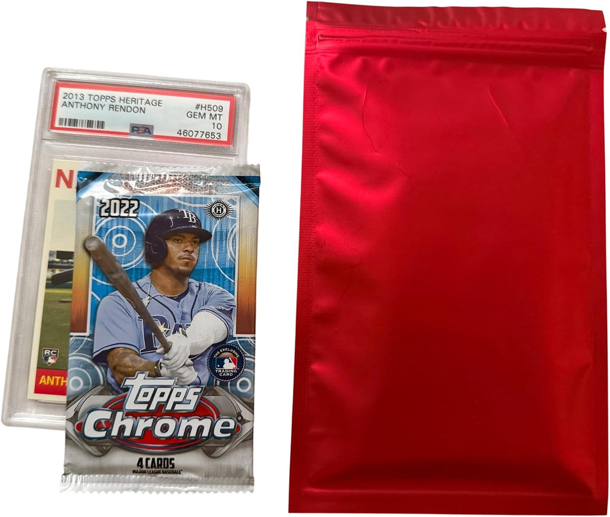 High Cheese Baseball Cards PSA Graded Stolen Base Mystery Pack, 1 PSA Graded Card, 1 Unopened Modern Pack, Rookies and Hall of Famers