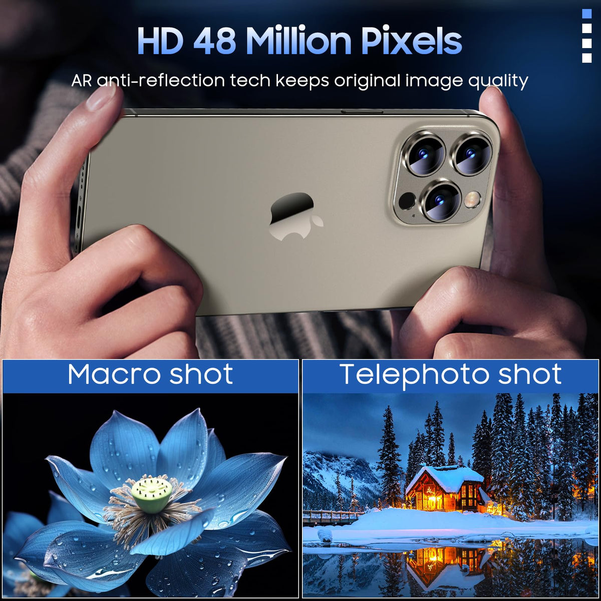 Uyiton for iPhone 18 Pro Camera Lens Protector, Metal Frame Glass Cover