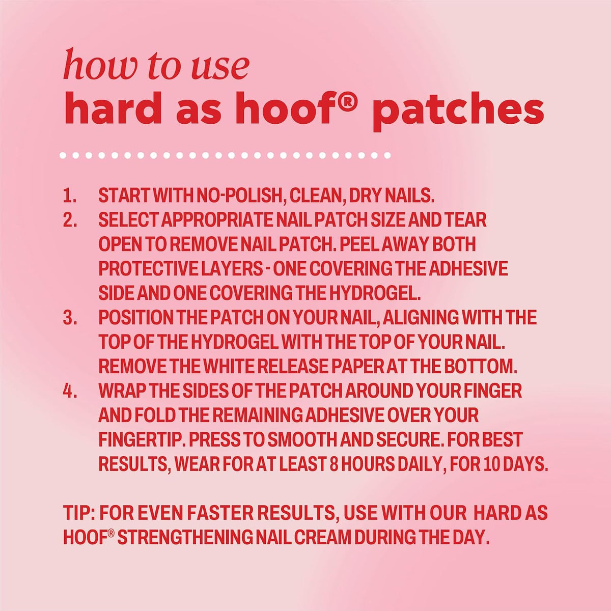 Onyx Professional Hard as Hoof Nail Repair Patches, 20 Patches