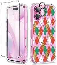 GVIEWIN for iPhone 11 Case Floral, Screen Protector & Camera Lens Protector