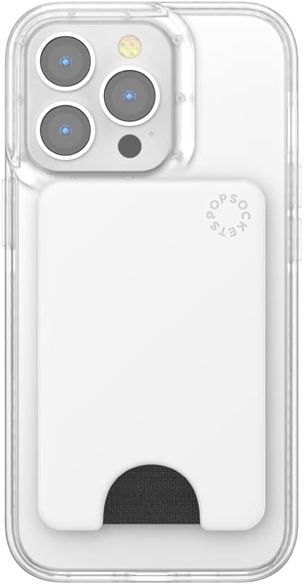 PopSockets Phone Wallet for MagSafe with Grip- Black