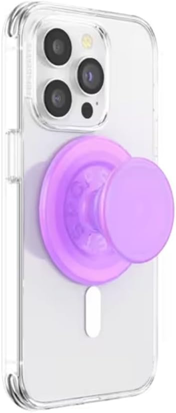 PopSockets Phone Grip for MagSafe, Magnetic Holder- Purple Fields