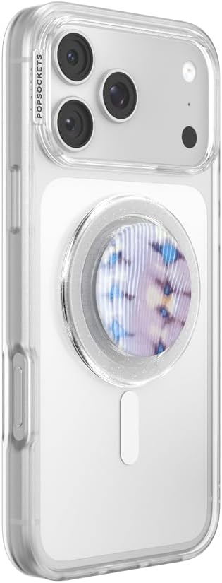 PopSockets Phone Grip for MagSafe, Magnetic Holder- Purple Fields