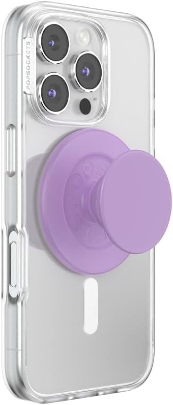 PopSockets Phone Grip for MagSafe, Magnetic Holder- Purple Fields