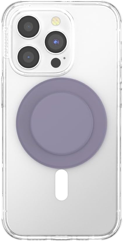 PopSockets Phone Grip for MagSafe, Magnetic Holder- Purple Fields