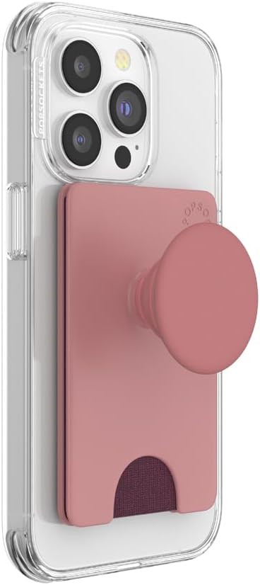 PopSockets Phone Wallet for MagSafe with Grip- Black