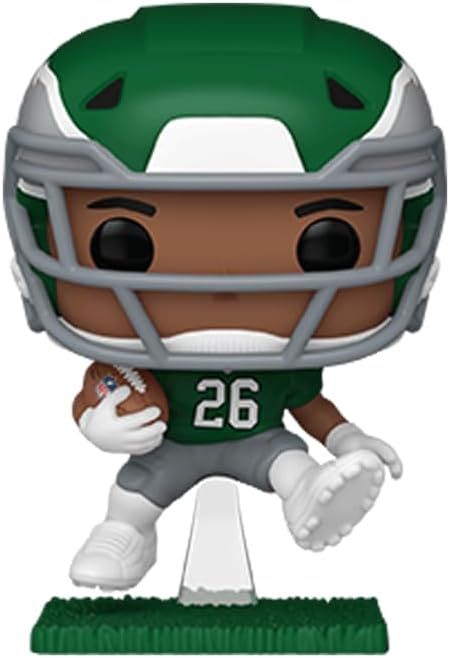 Saquon Barkley #352 Reverse Hurdle Kelly Green Philadelphia Eagles Facsimile Signed Reprint Laser Autographed Funko POP! Football NFL Figurine with Protector Case