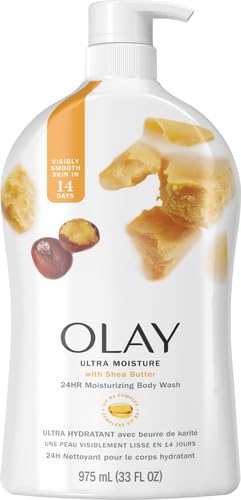 Olay Body Wash for Women, Ultra Moisture Shea Butter Scent, 35 fl oz