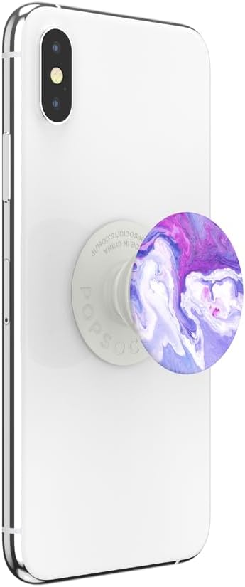 PopSockets Phone Grip for MagSafe, Magnetic Holder- Purple Fields