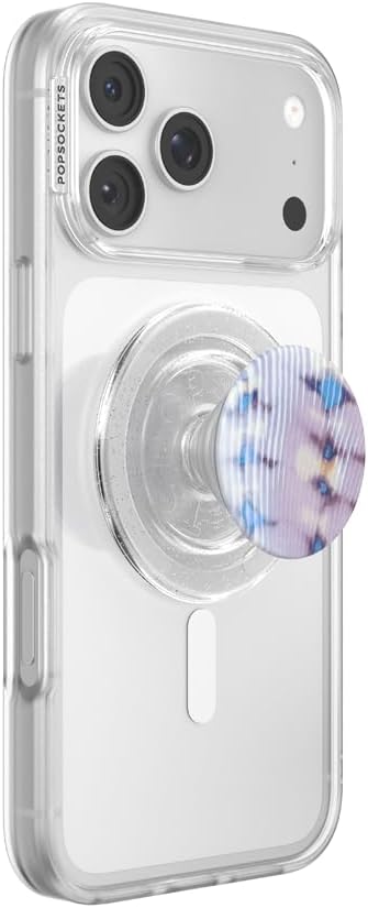 PopSockets Phone Grip for MagSafe, Magnetic Holder- Purple Fields