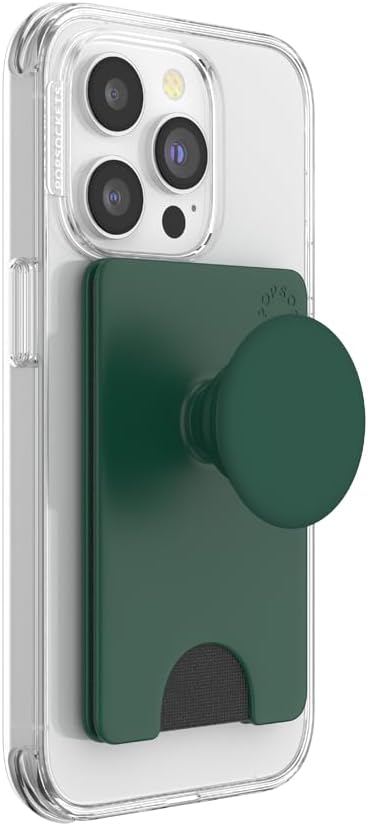 PopSockets Phone Wallet for MagSafe with Grip- Black