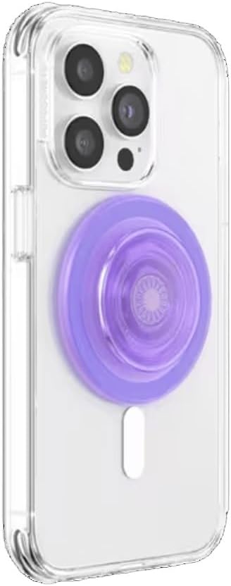 PopSockets Phone Grip for MagSafe, Magnetic Holder- Purple Fields