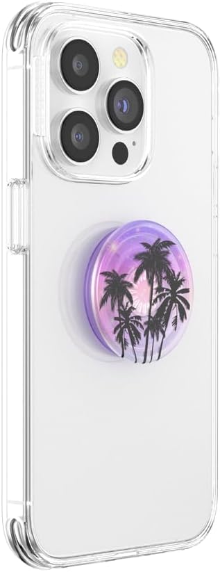 PopSockets Phone Grip for MagSafe, Magnetic Holder- Purple Fields
