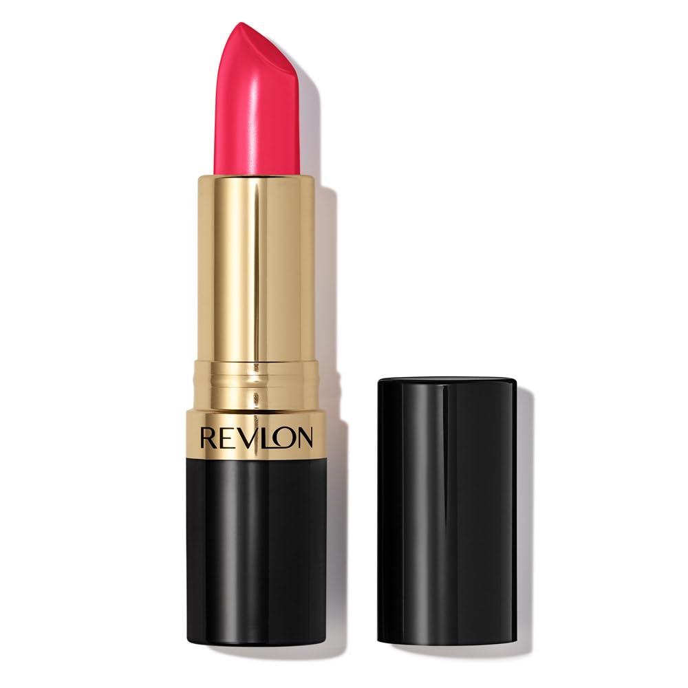 Revlon Super Lustrous Lipstick, Creamy Formula For Soft, Fuller-Looking Lips, Moisturized Feel, 028 Cherry Blossom, 0.15 oz