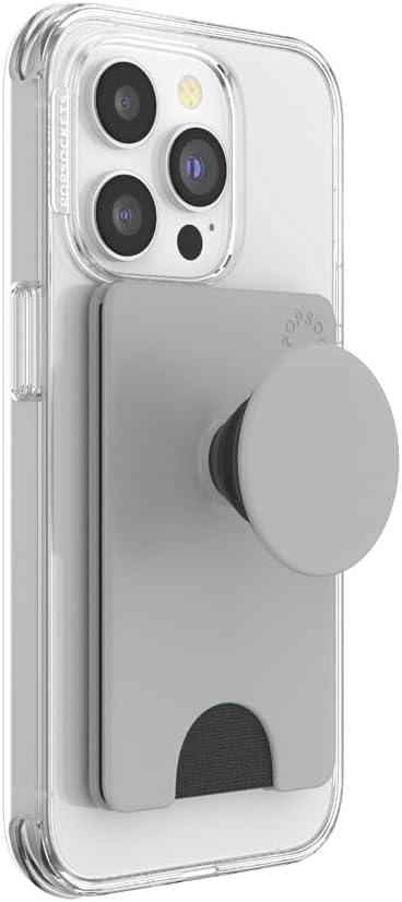 PopSockets Phone Wallet for MagSafe with Grip- Black