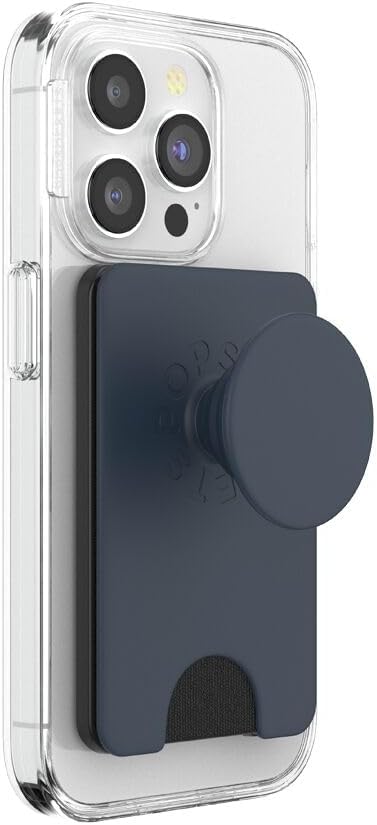 PopSockets Phone Wallet for MagSafe with Grip- Black