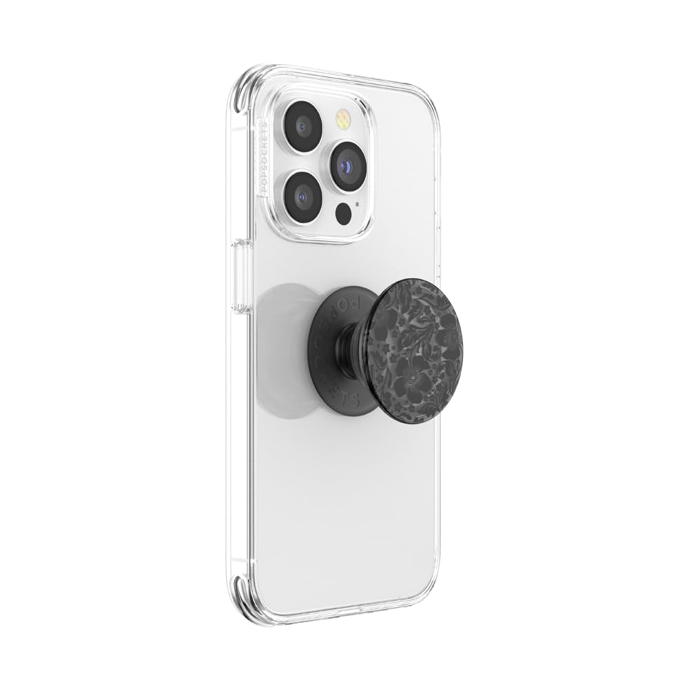 PopSockets Adhesive Phone Grip, Holder- Black