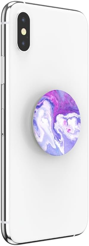 PopSockets Phone Grip for MagSafe, Magnetic Holder- Purple Fields