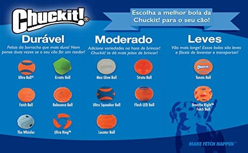 Chuckit! Ultra Squeaker Balls for Dogs, Floating Water Pet Toys, Durable Rubber Pet Toy, Bouncy Squeaky Fetch Balls for Dogs, Medium (2.5") 2 Count (Pack of 12)