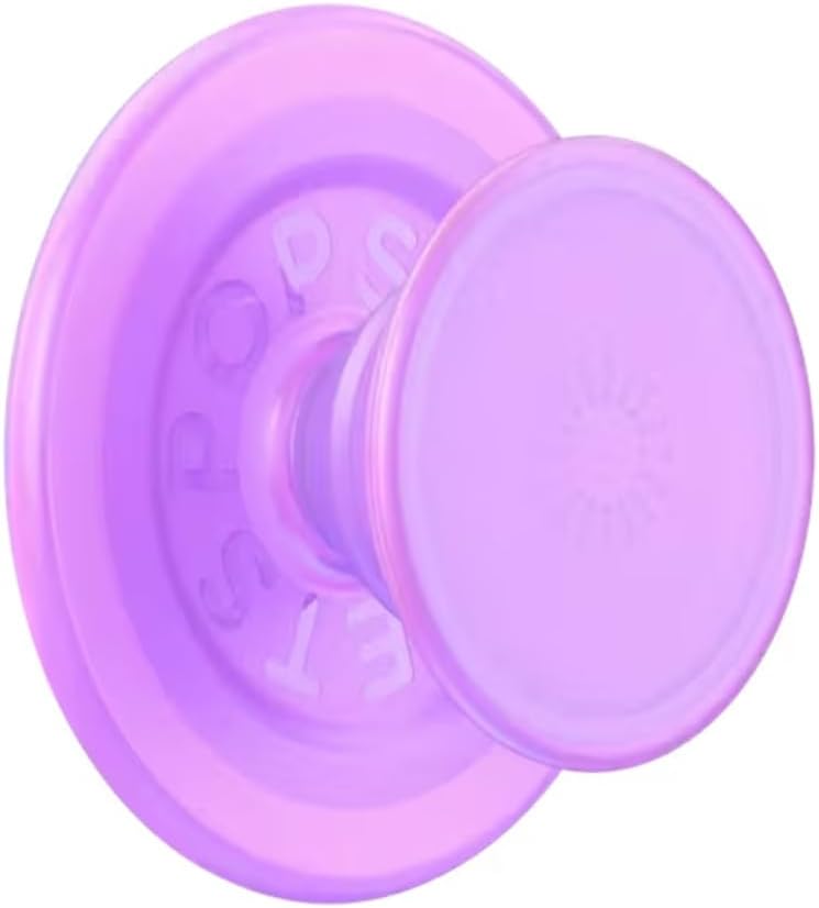 PopSockets Phone Grip for MagSafe, Magnetic Holder- Purple Fields