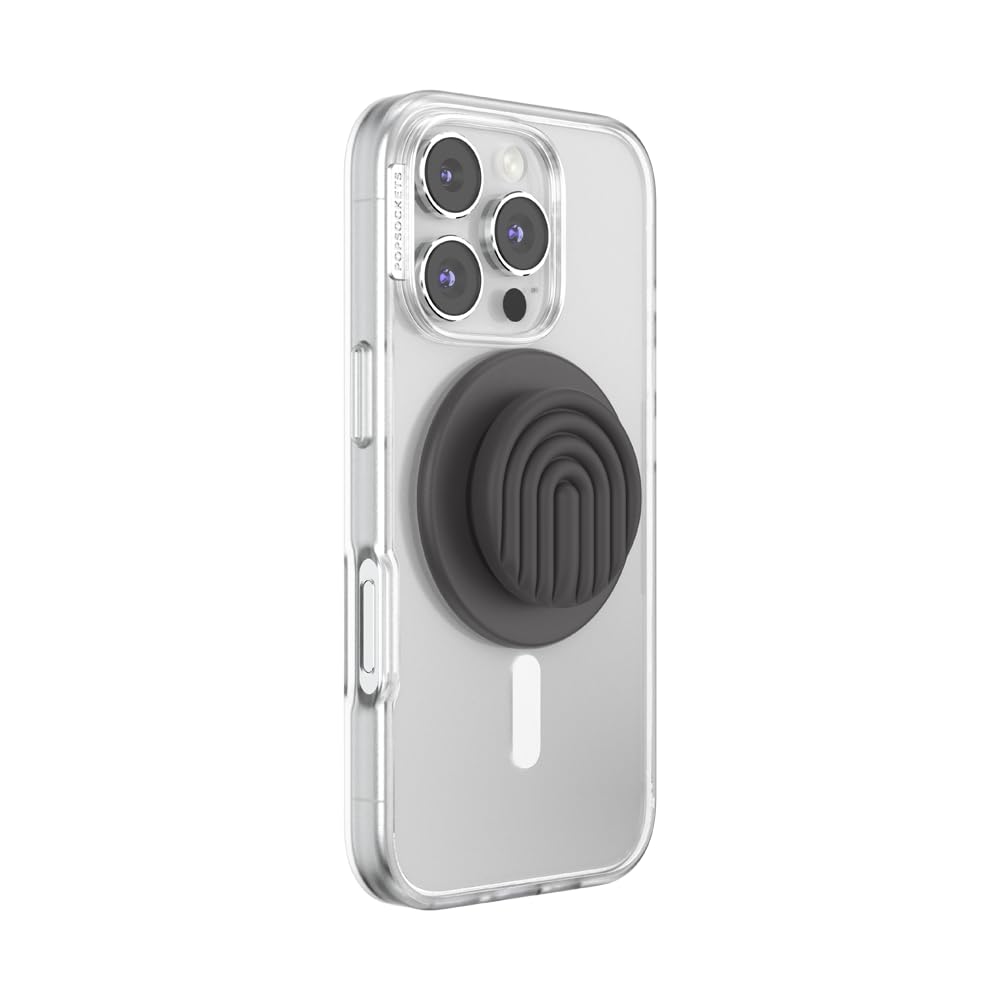 PopSockets Adhesive Phone Grip, Holder- Black