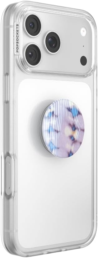 PopSockets Phone Grip for MagSafe, Magnetic Holder- Purple Fields