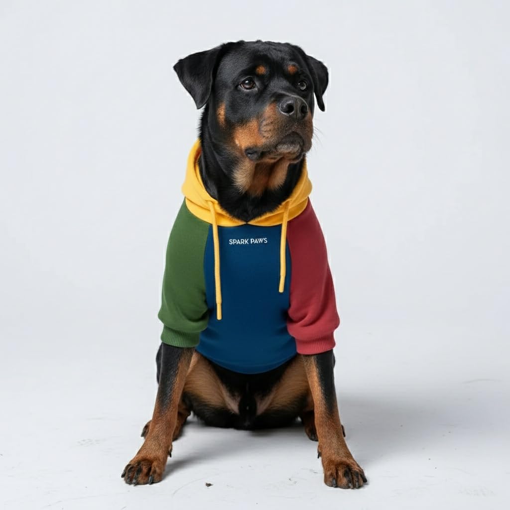 Spark Paws Dog Hoodie - Dog Sweater Sweatshirt Clothes for Large Dogs Puppy