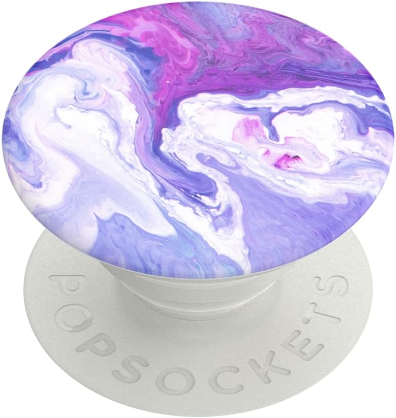 PopSockets Phone Grip for MagSafe, Magnetic Holder- Purple Fields