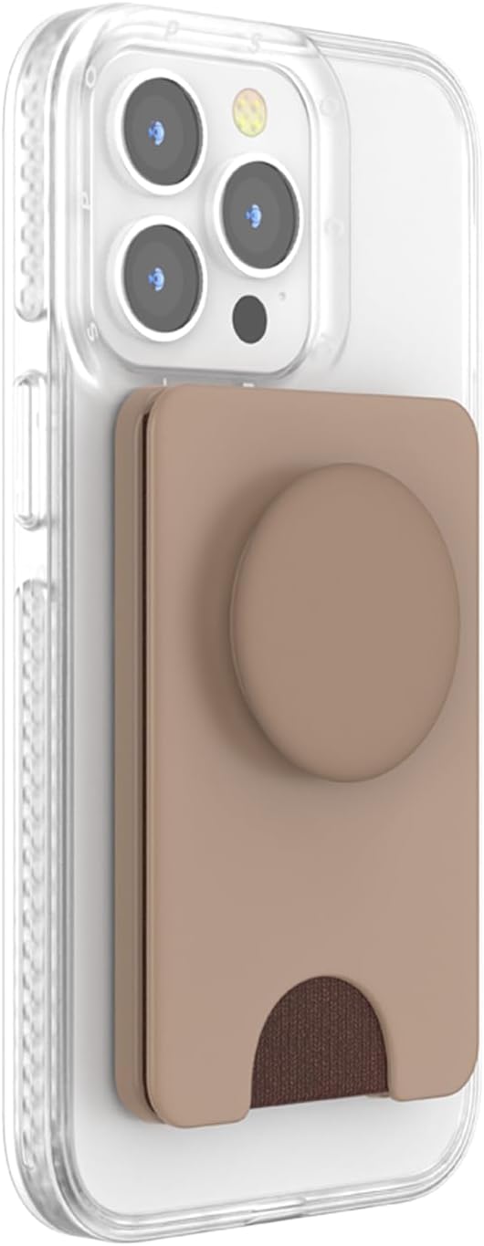 PopSockets Phone Wallet for MagSafe with Grip- Black