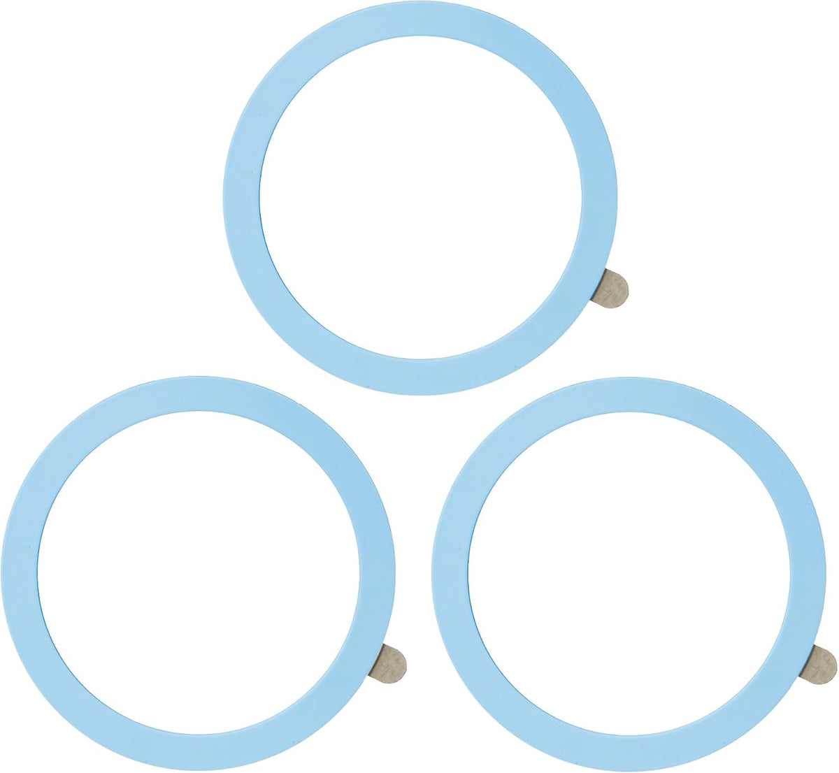 TENOC Universal Metal Ring Sticker, 6Pcs, Black