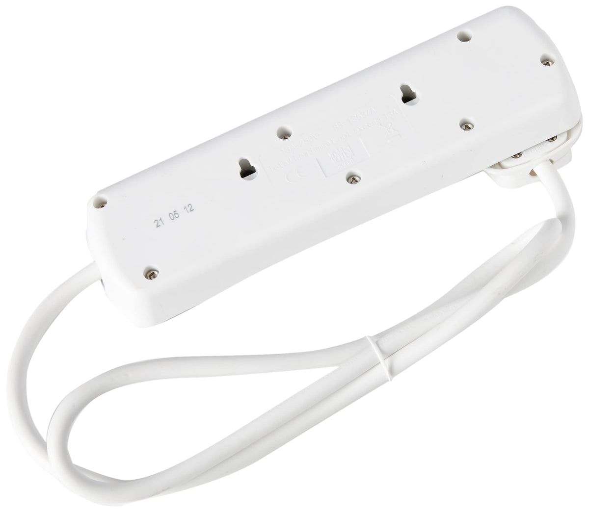 PRO ELEC PELB1768 4 Gang Individually Switched Extension Lead 10m, Grey, 4 Socket