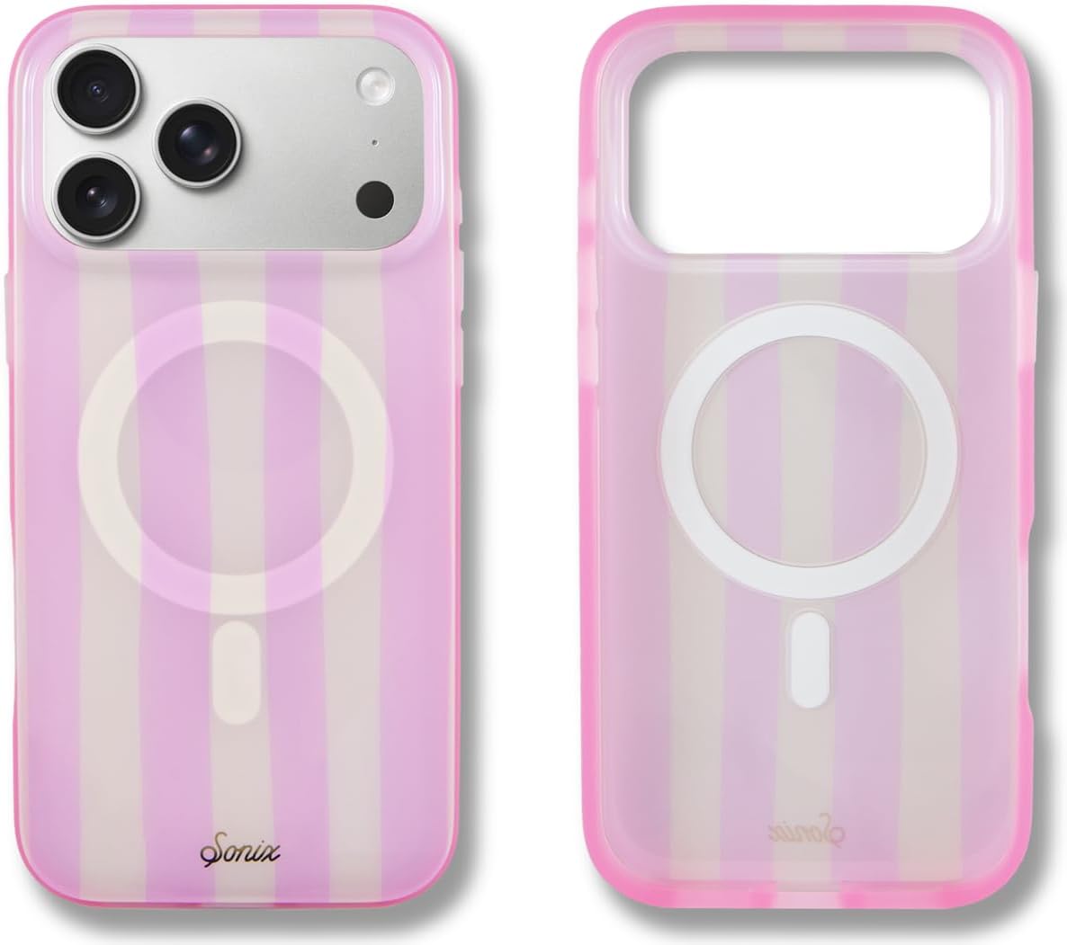 Sonix Case for iPhone 18 Pro, 17 Pro | Abstract Stripe Brown/Blue