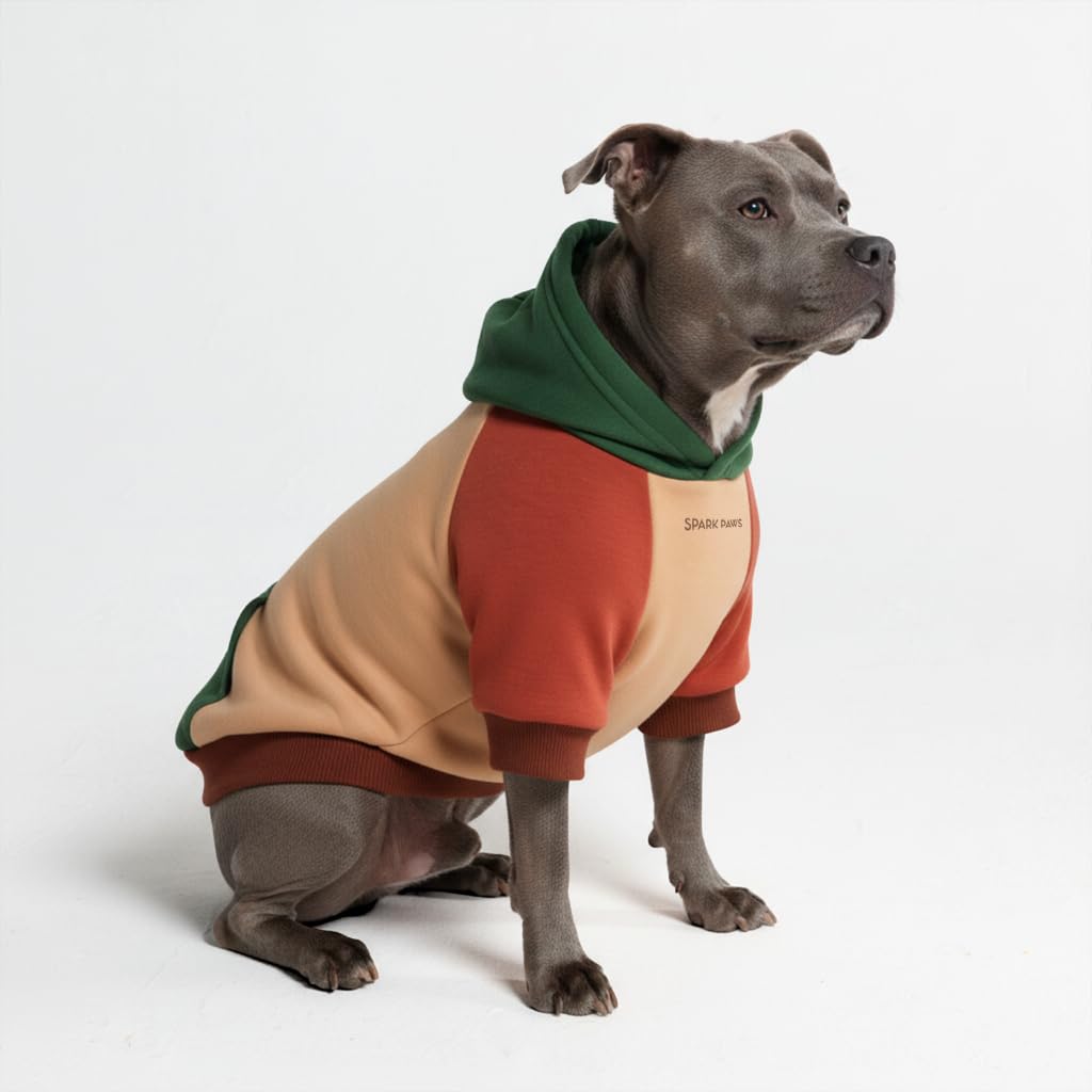 Spark Paws Dog Hoodie - Dog Sweater Sweatshirt Clothes for Large Dogs Puppy