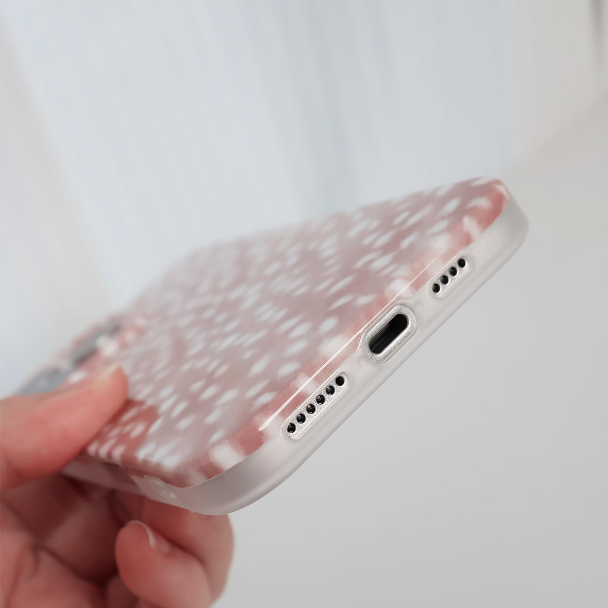 Cute Phone Case for iPhone 16 Case Fawn Deer Print