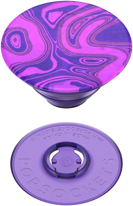 PopSockets Phone Grip for MagSafe, Magnetic Holder- Purple Fields