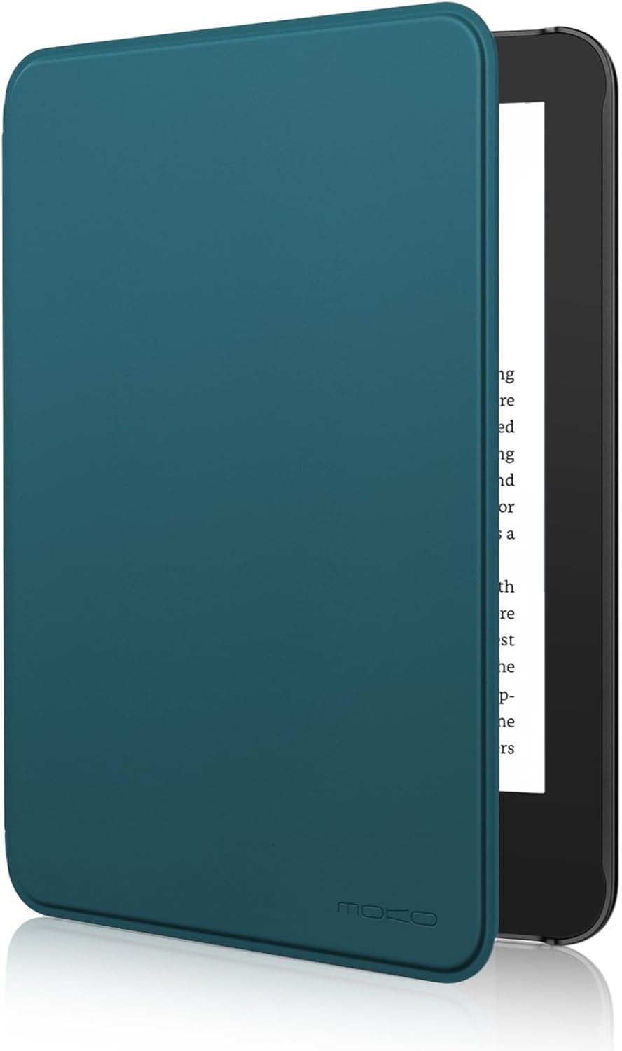 MoKo Case for 6" Amazon Kindle Basic 11th Gen 2024/2022,Blue-green