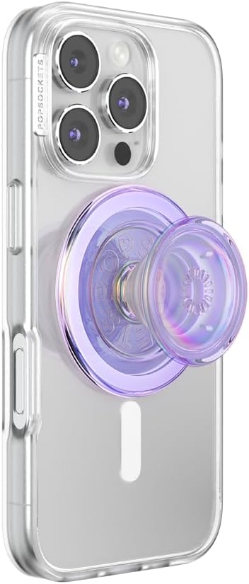 PopSockets Phone Grip for MagSafe, Magnetic Holder- Purple Fields