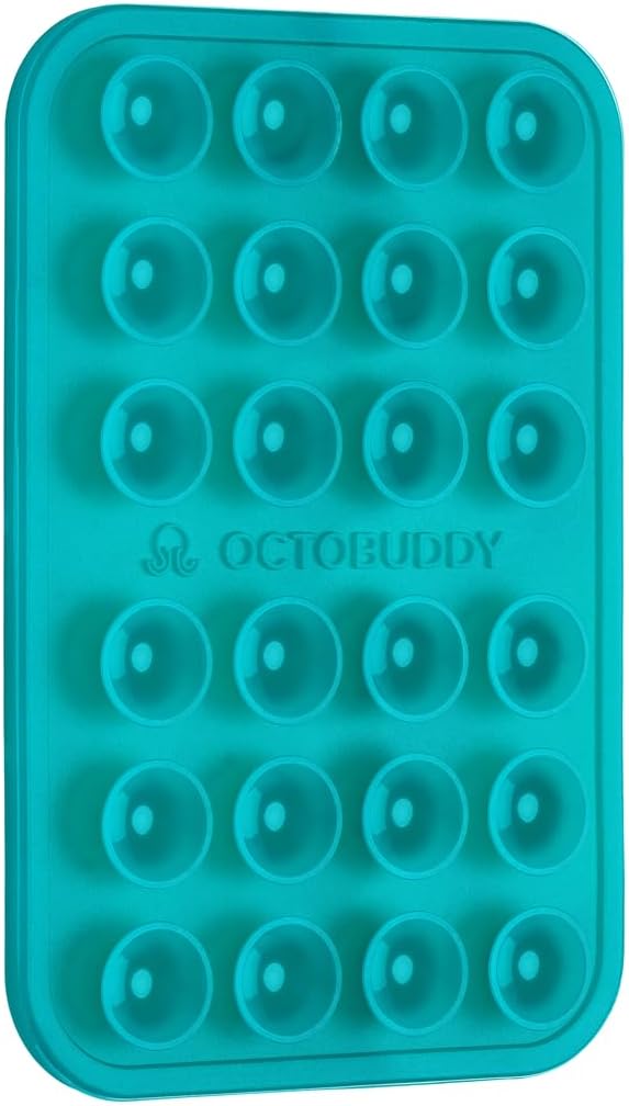 OCTOBUDDY Classic - Silicone Suction Phone Case Adhesive Mount, Turquoise