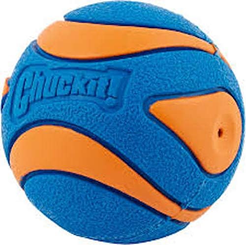 Chuckit! Ultra Squeaker Balls for Dogs, Floating Water Pet Toys, Durable Rubber Pet Toy, Bouncy Squeaky Fetch Balls for Dogs, Medium (2.5") 2 Count (Pack of 12)