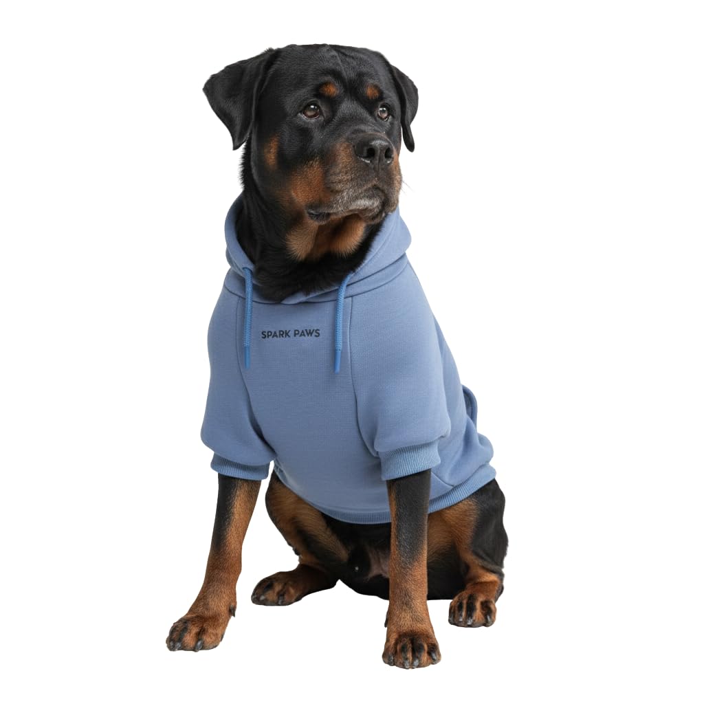 Spark Paws Dog Hoodie - Dog Sweater Sweatshirt Clothes for Large Dogs Puppy