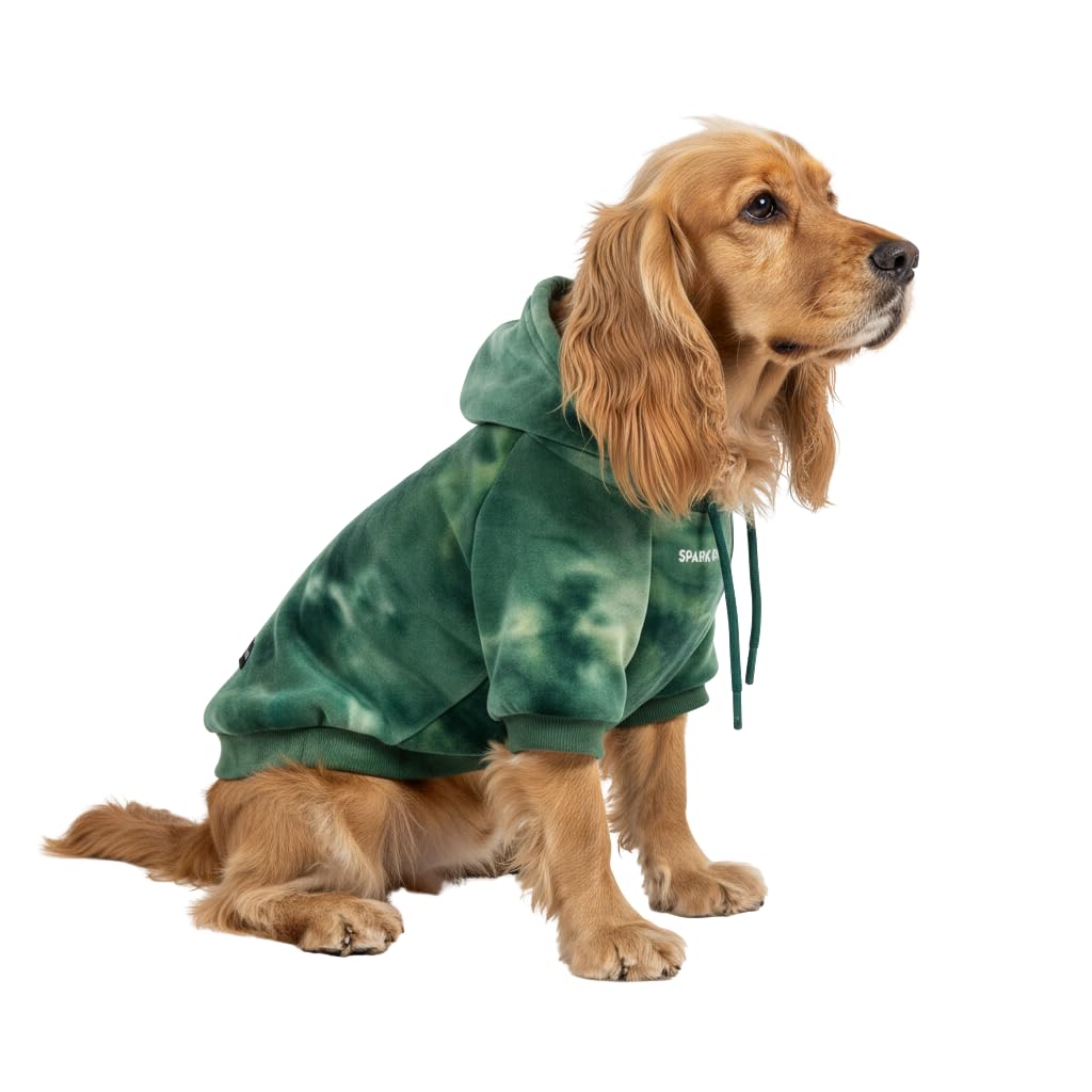 Spark Paws Dog Hoodie - Dog Sweater Sweatshirt Clothes for Large Dogs Puppy