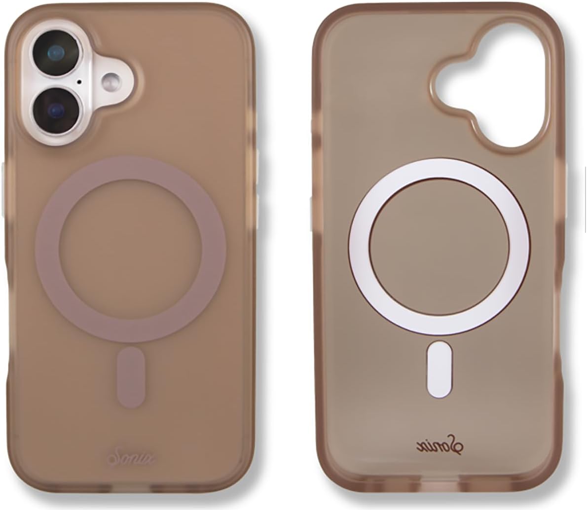Sonix Case for iPhone 18 Pro, 17 Pro | Abstract Stripe Brown/Blue