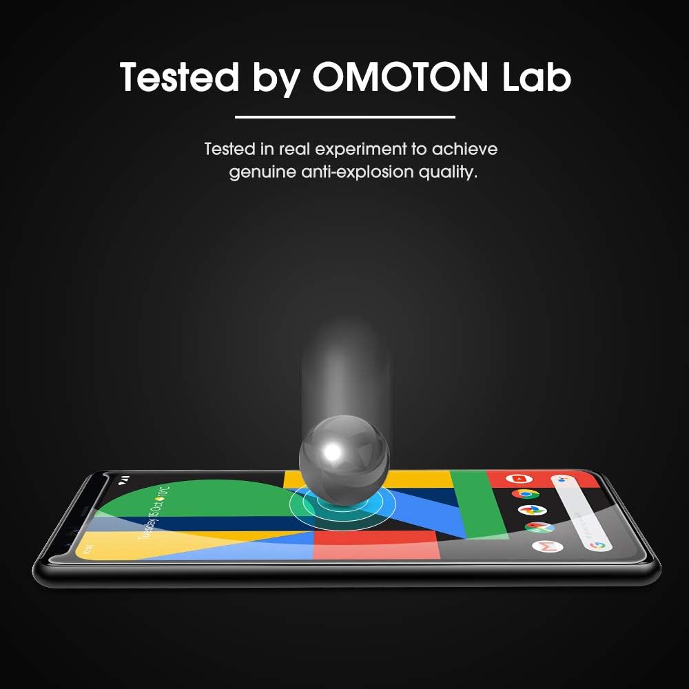 OMOTON 3+2 Pack for Google Pixel 11 Screen Protector 6.3-inch