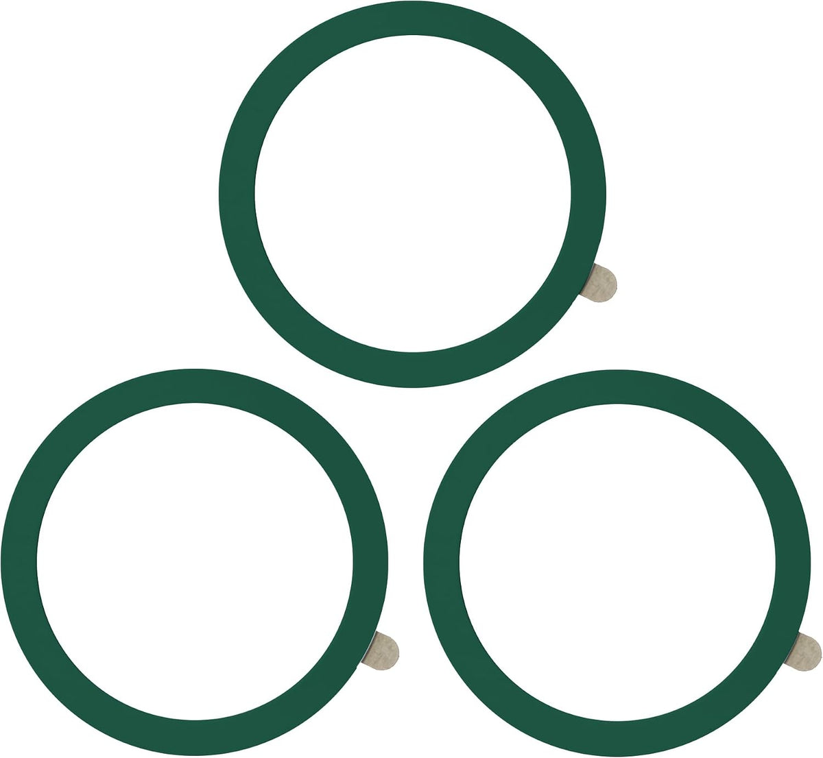 TENOC Universal Metal Ring Sticker, 6Pcs, Black