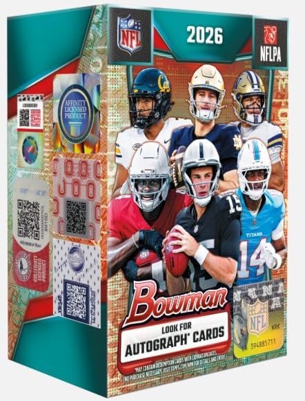New 2026 BOWMAN Football Card Blaster Box