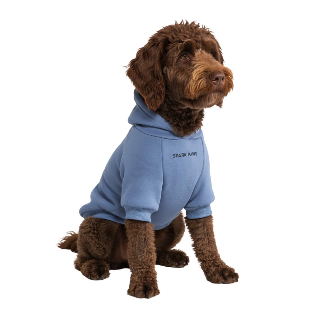 Spark Paws Dog Hoodie - Dog Sweater Sweatshirt Clothes for Large Dogs Puppy