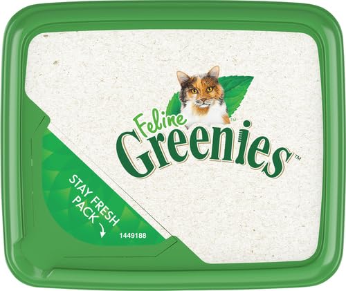 Greenies Feline Natural Dental Cat Treats, Catnip Flavor, 4.6 oz