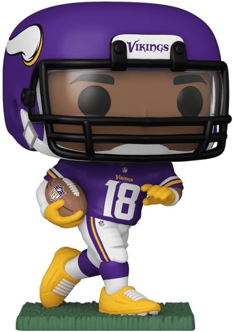 Justin Jefferson #239 Funko POP! Figurine, Vikings, Facsimile Signed